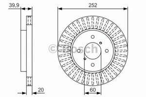 Фото Гальмівний диск Bosch 0 986 479 T19