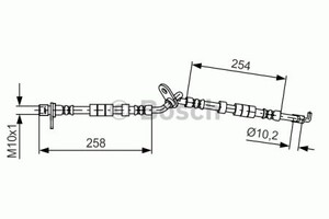 Фото Гальмівний шланг Bosch 1 987 481 597