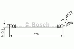 Фото Гальмівний шланг Bosch 1 987 481 658