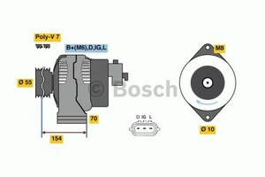 Фото Генератор Bosch 0 986 046 541