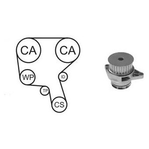 Фото Водяний насос + комплект зубчатого ременю AIRTEX WPK-158301