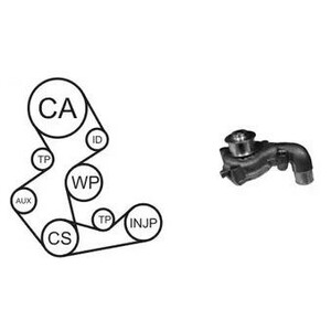 Фото Водяний насос + комплект зубчатого ременю AIRTEX WPK-156203