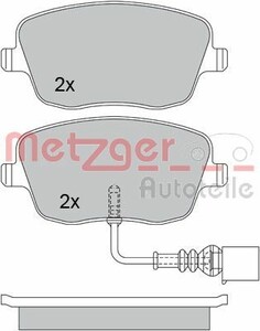 Фото Комплект гальмівних колодок, дискове гальмо Metzger 1170246