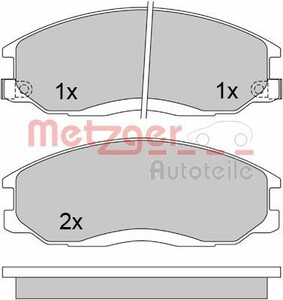 Фото Гальмівні колодки Metzger 1170402