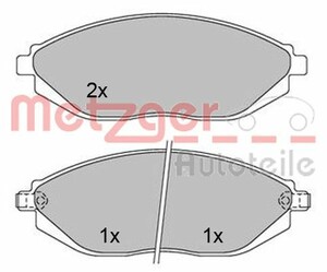 Фото Гальмівні колодки Metzger 1170446