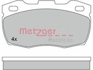 Фото Комплект гальмівних колодок, дискове гальмо Metzger 1170573