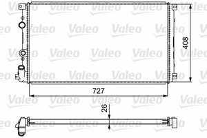 Фото Радіатор, охолодження двигуна Valeo 732798