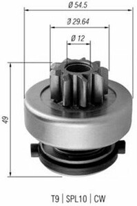 Фото Ведущая шестерня, стартер Magneti Marelli 940113020354