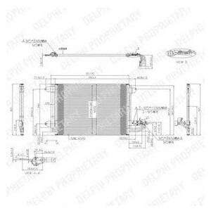 Фото Конденсатор, кондиціонер Delphi TSP0225482