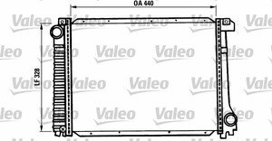 Фото Радіатор, охолодження двигуна Valeo 819397