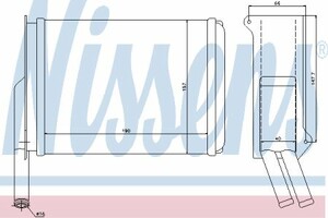 Фото Теплообмінник, отоплення салону Nissens 71722