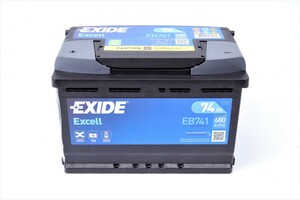 Фото Стартерная аккумуляторная батарея EXIDE EB741