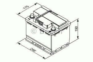 Фото Стартерная аккумуляторная батарея Bosch 0 092 T30 050