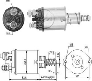 Фото Реле втягуюче стартера ZM 615