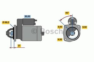 Фото Стартер Bosch 0 986 016 411