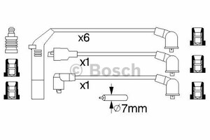 Фото Комплект дротів запалювання Bosch 0 986 356 714