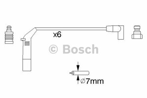 Фото Комплект дротів запалювання Bosch 0 986 356 755