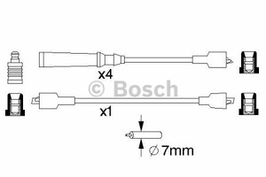 Фото Комплект дротів запалювання Bosch 0 986 357 013