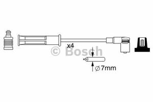 Фото Комплект дротів запалювання Bosch 0 986 357 048