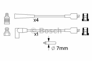 Фото Комплект дротів запалювання Bosch 0 986 357 101