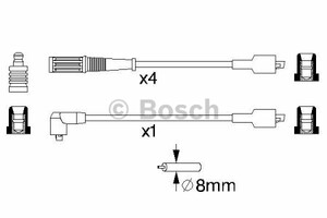 Фото Комплект дротів запалювання Bosch 0 986 357 113