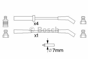 Фото Комплект дротів запалювання Bosch 0 986 357 123