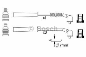 Фото Комплект дротів запалювання Bosch 0 986 357 265