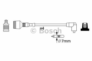 Фото Комплект дротів запалювання Bosch 0 986 357 269