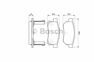 Фото Гальмівні колодки Bosch 0 986 494 128