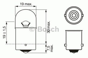 Фото Лампа розжарювання Bosch 1 987 302 604