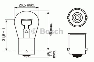 Фото Лампа розжарювання Bosch 1 987 302 607