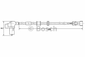 Фото Датчик частоти обертання колеса Bosch 0 265 006 331