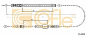 Фото Трос, паркувальна гальмівна система Cofle 11.5769