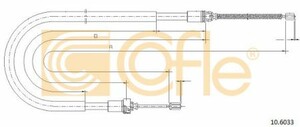 Фото Трос, паркувальна гальмівна система Cofle 10.6033