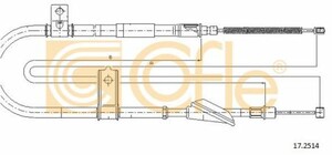 Фото Трос гальма стоянки, правий Cofle 17.2514