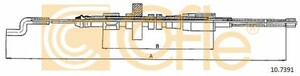 Фото Трос ручного гальма зад. T4 -96 Л=Пр. (барабан) (844/506) Cofle 10.7391