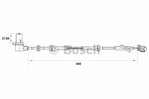 Фото Датчик частоти обертання колеса Bosch 0 265 006 702