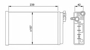 Фото Теплообмінник, отоплення салону NRF 58640