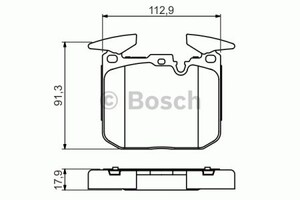 Фото Дисковi колодки переднi Bosch 0 986 494 701