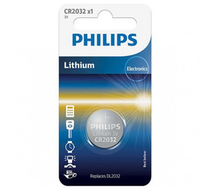 Фото Батарейки кнопкові, літієві Philips CR2032/01B