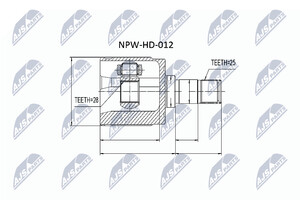 Фото Автозапчастина NTY NPW-HD-012