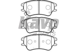 Фото Комлект гальмівних колодок, дисковий механізм KAVO PARTS BP-3027