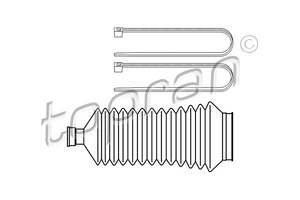 Фото Комплект гофрованих кожухів, механізм рульового керування Topran 700 374 586