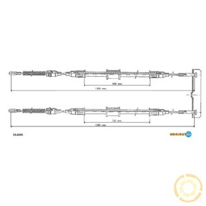 Фото Трос ручного тормоза Adriauto 330245