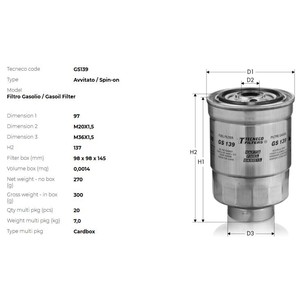 Фото Автозапчасть TECNECO GS139