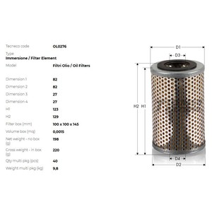 Фото Оливний фільтр TECNECO OL0276