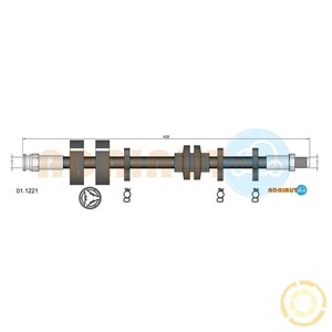 Фото Шланг тормозной Adriauto 011221