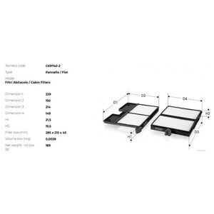 Фото Фільтр салона TECNECO CK97402