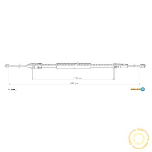Фото Трос ручного тормоза Adriauto 4102441