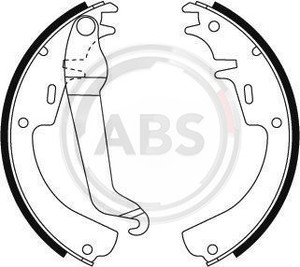 Фото Комплект гальмівних колодок ABS 8713